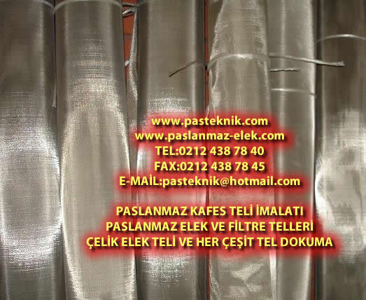 krom nikel elek ve filtre telleri