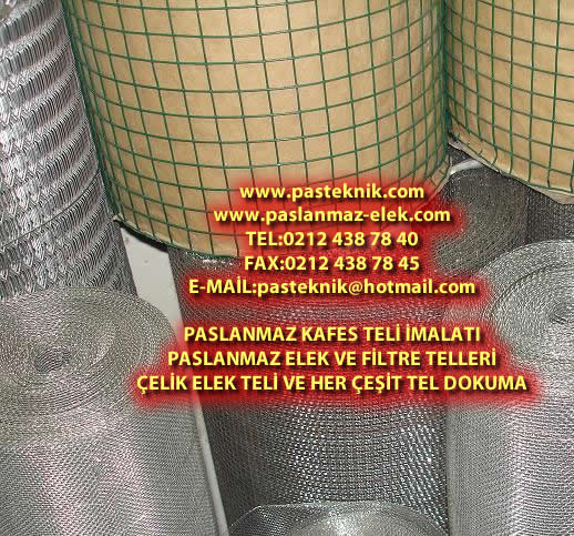 paslanmaz 304,316,310 kalite elek ve filtre telleri